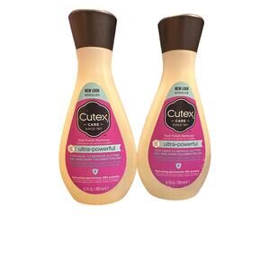 2 Pack - Cutex Ultra-Powerful Nail Polish Remover Hard to Remove Polishes New